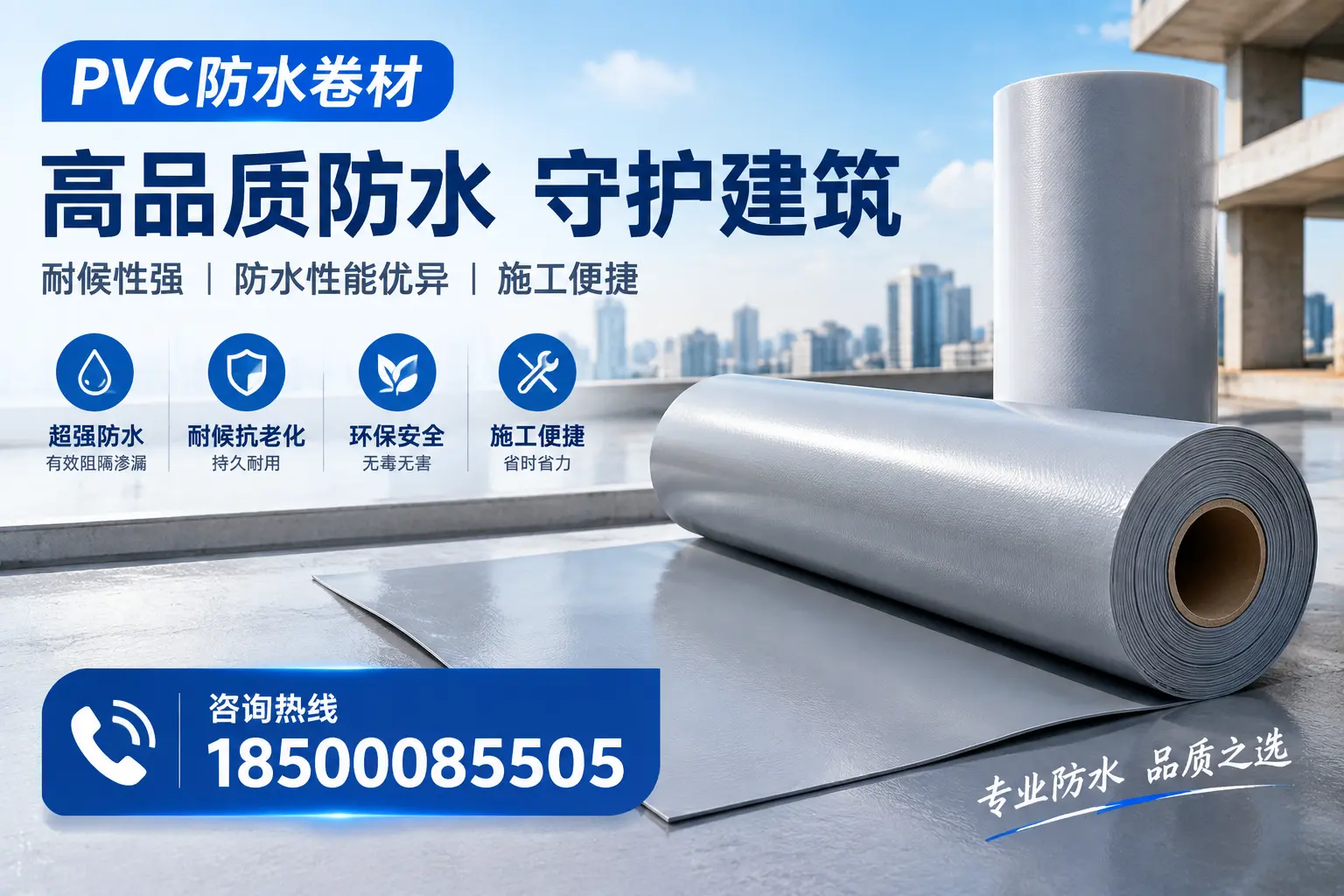 PVC防水卷材的防水效果评测，适合荆州的科学依据